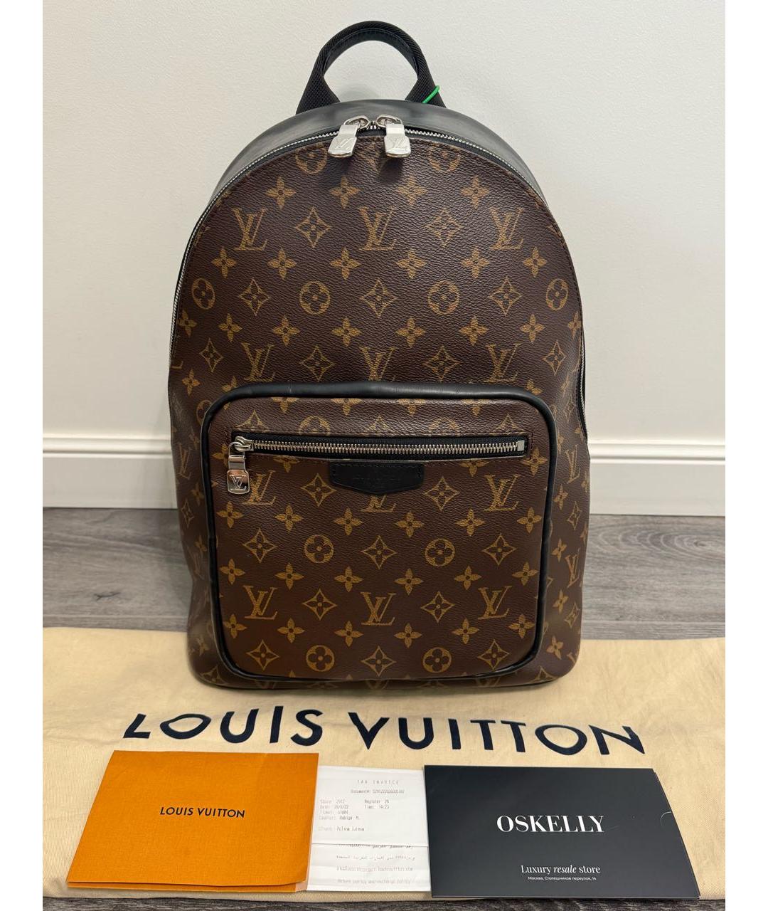 LOUIS VUITTON Коричневый рюкзак, фото 9