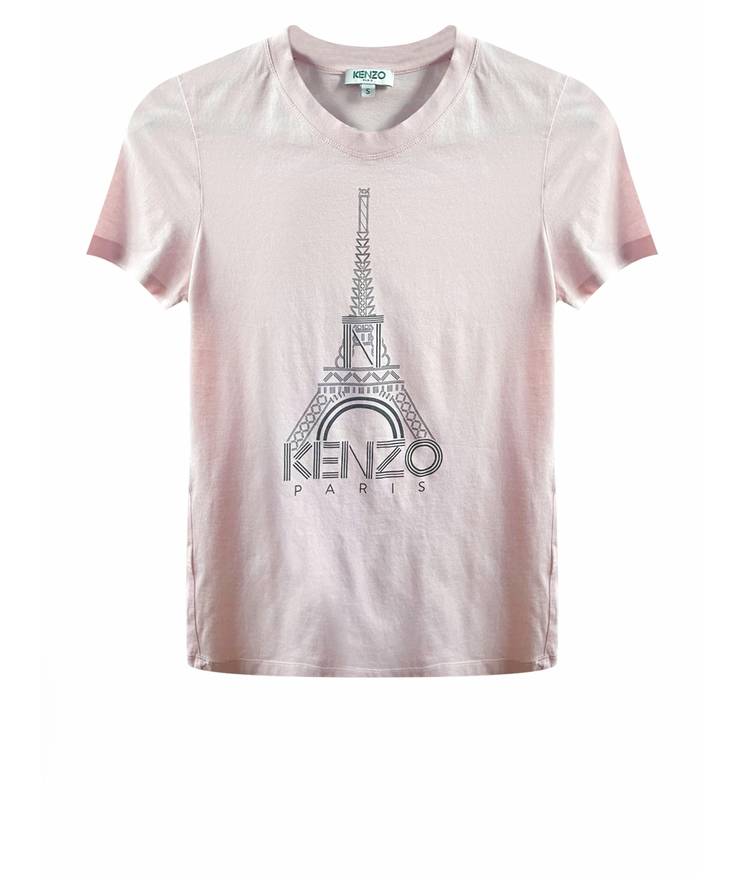 KENZO Розовая хлопковая футболка, фото 1