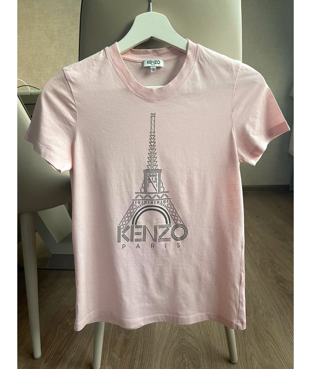 KENZO Розовая хлопковая футболка, фото 5