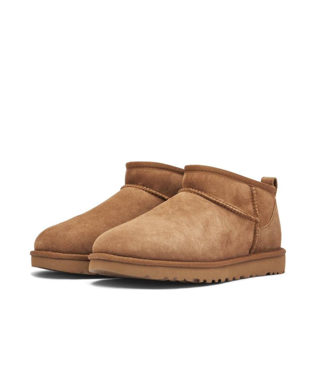 UGG AUSTRALIA Коричневые замшевые сапоги, фото 2