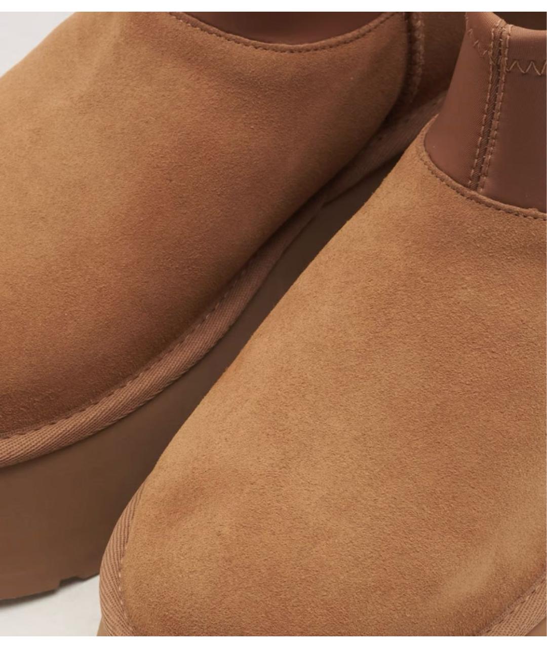 UGG AUSTRALIA Коричневые замшевые сапоги, фото 6