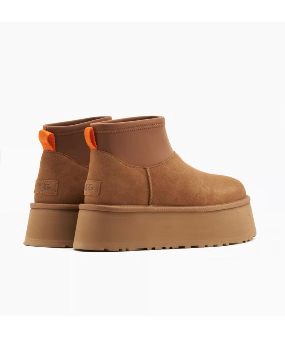 UGG AUSTRALIA Коричневые замшевые сапоги, фото 4