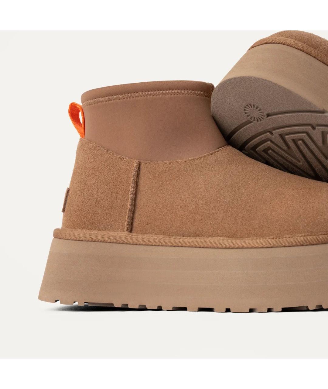 UGG AUSTRALIA Коричневые замшевые сапоги, фото 5