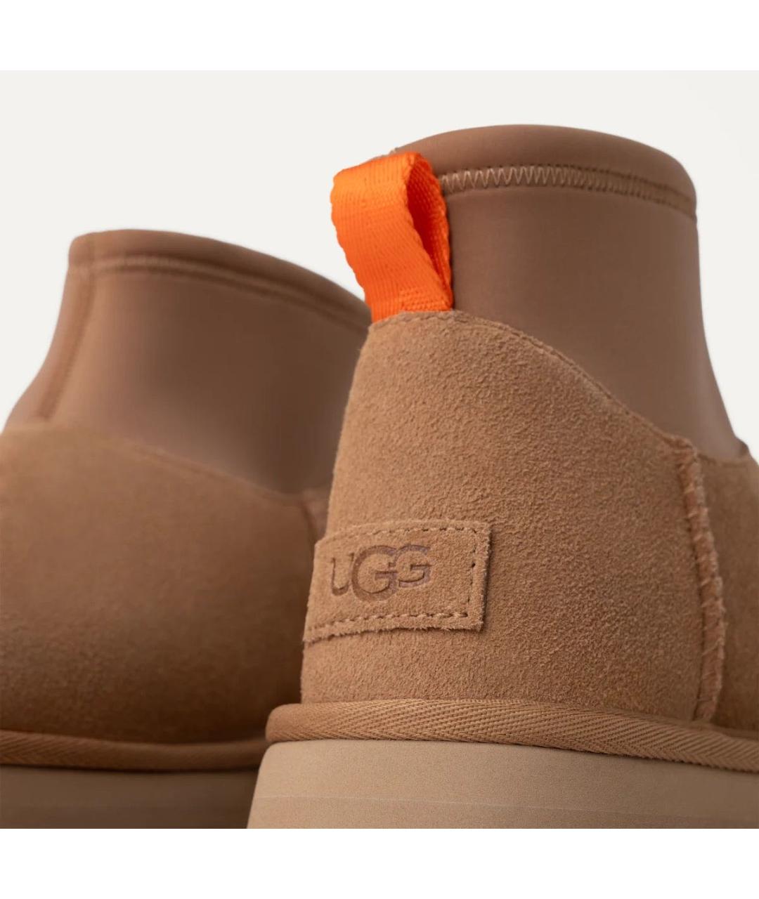 UGG AUSTRALIA Коричневые замшевые сапоги, фото 7