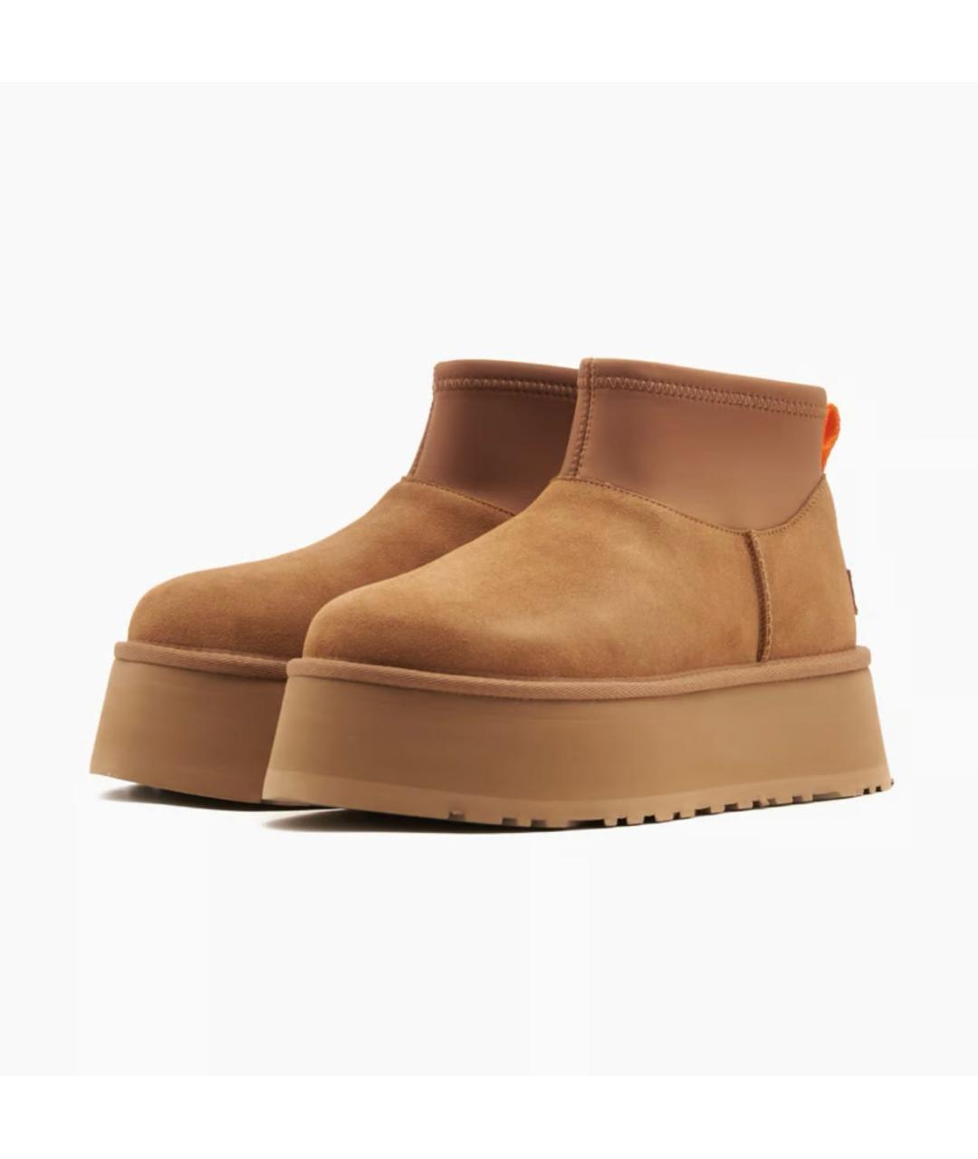 UGG AUSTRALIA Коричневые замшевые сапоги, фото 2