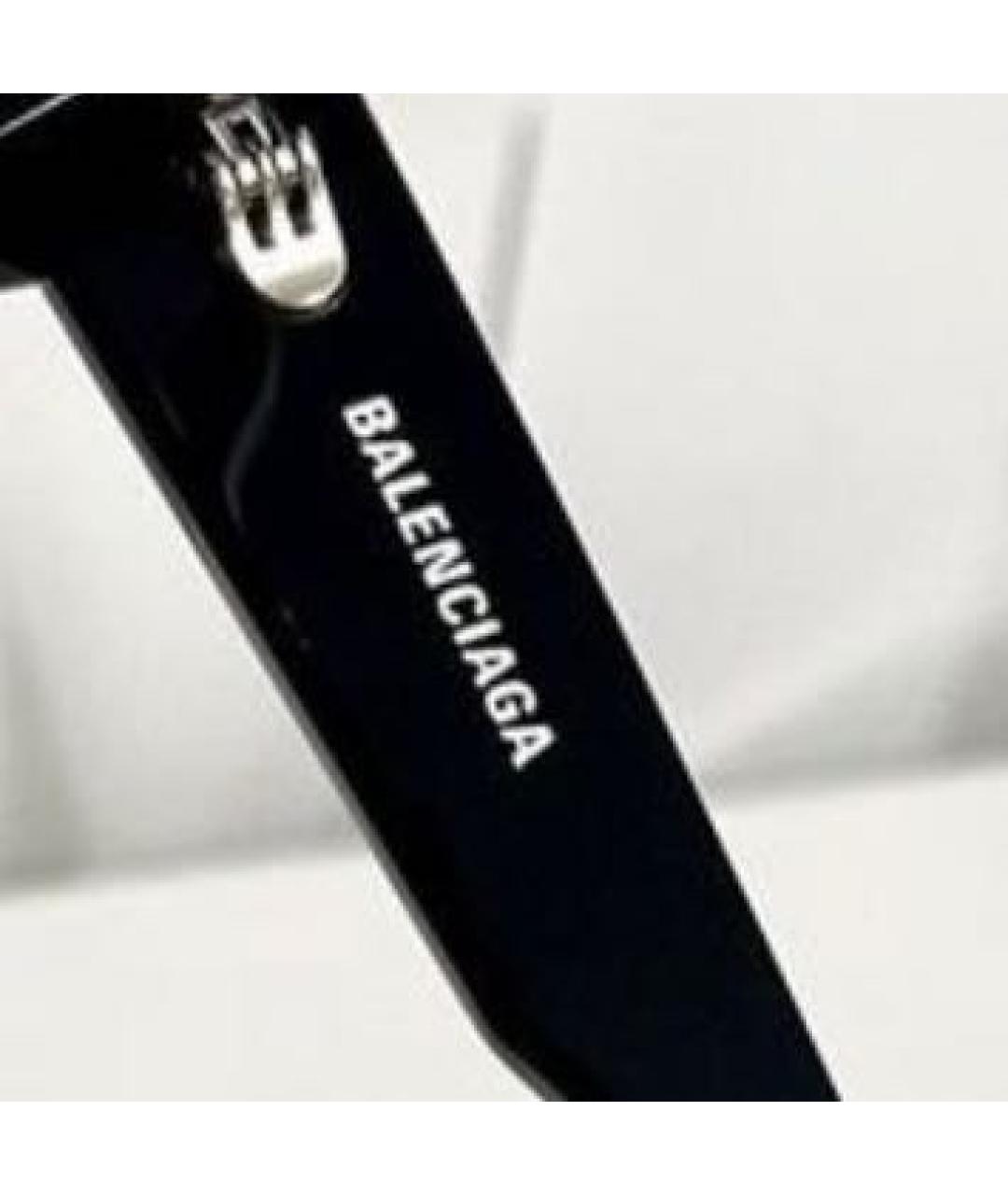 BALENCIAGA Черные пластиковые солнцезащитные очки, фото 7