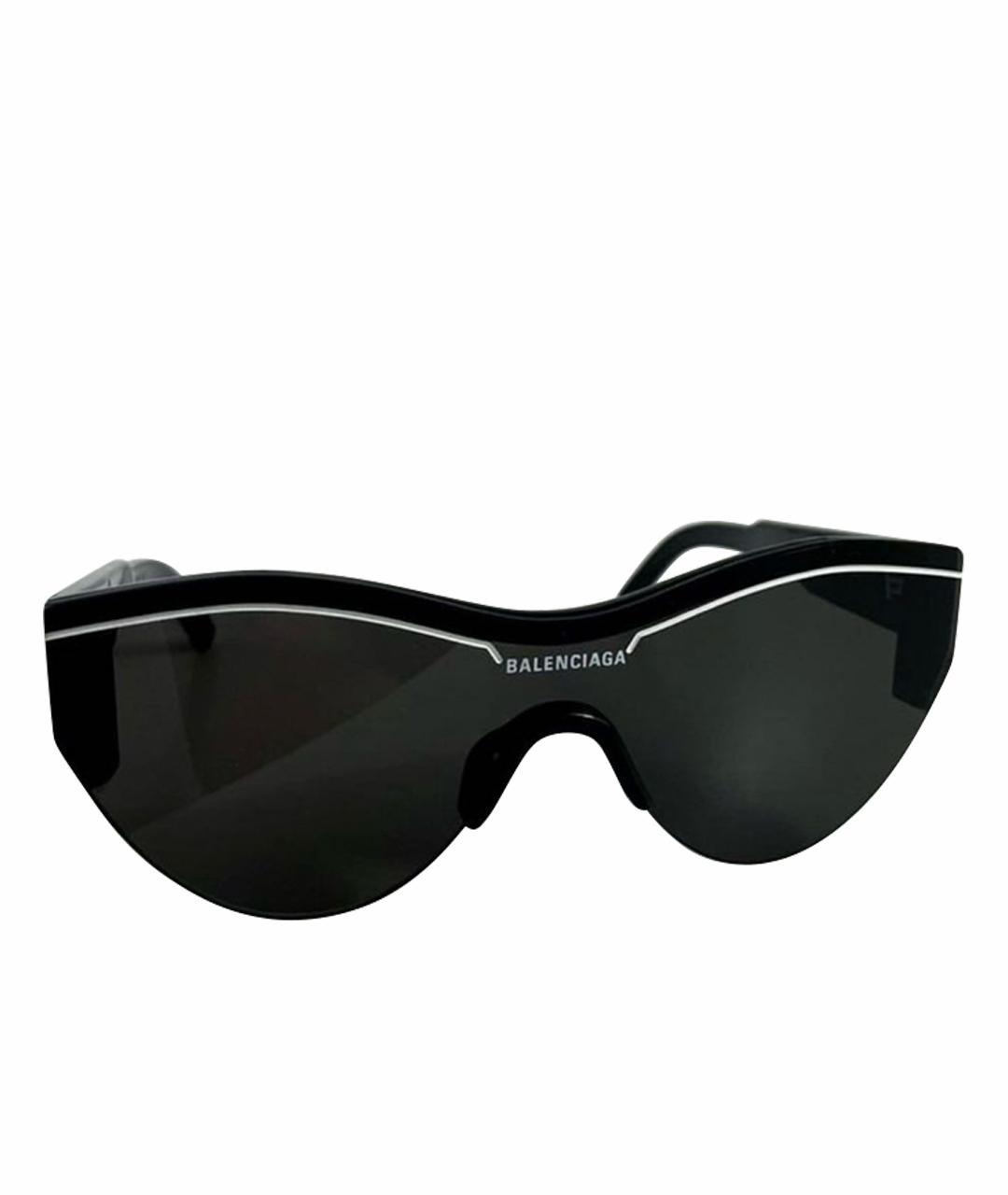 BALENCIAGA Черные пластиковые солнцезащитные очки, фото 1