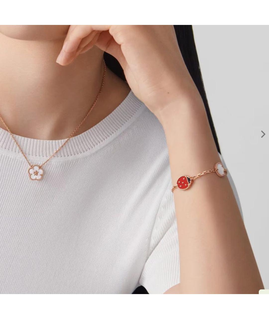 VAN CLEEF & ARPELS Красный браслет из розового золота, фото 3