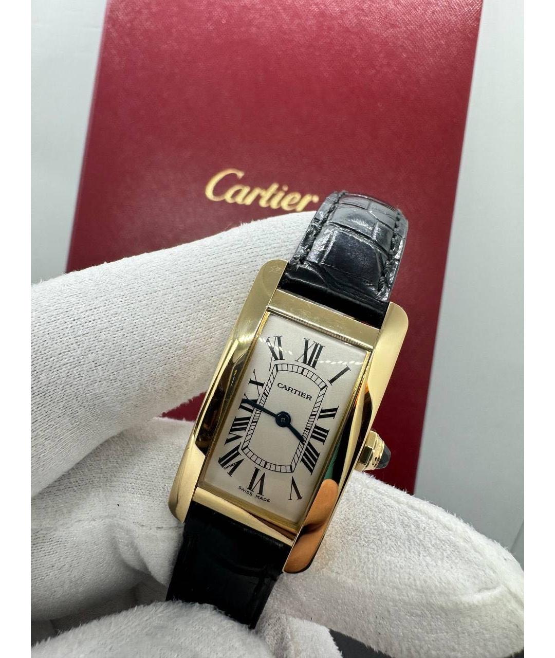CARTIER Желтые часы из желтого золота, фото 2