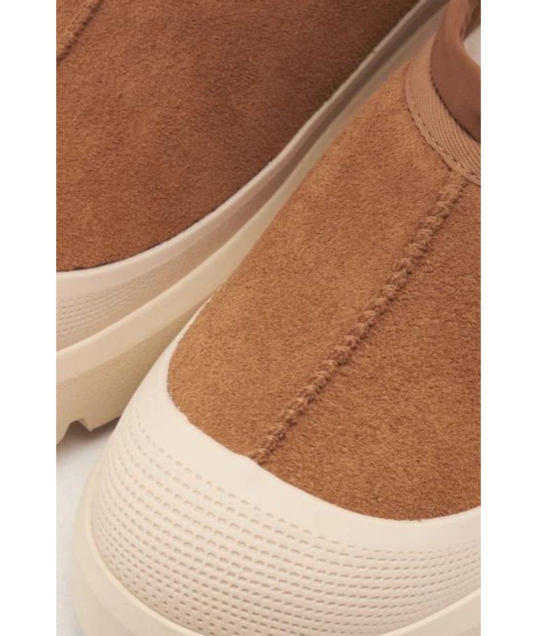 UGG AUSTRALIA Коричневые замшевые слипоны, фото 5