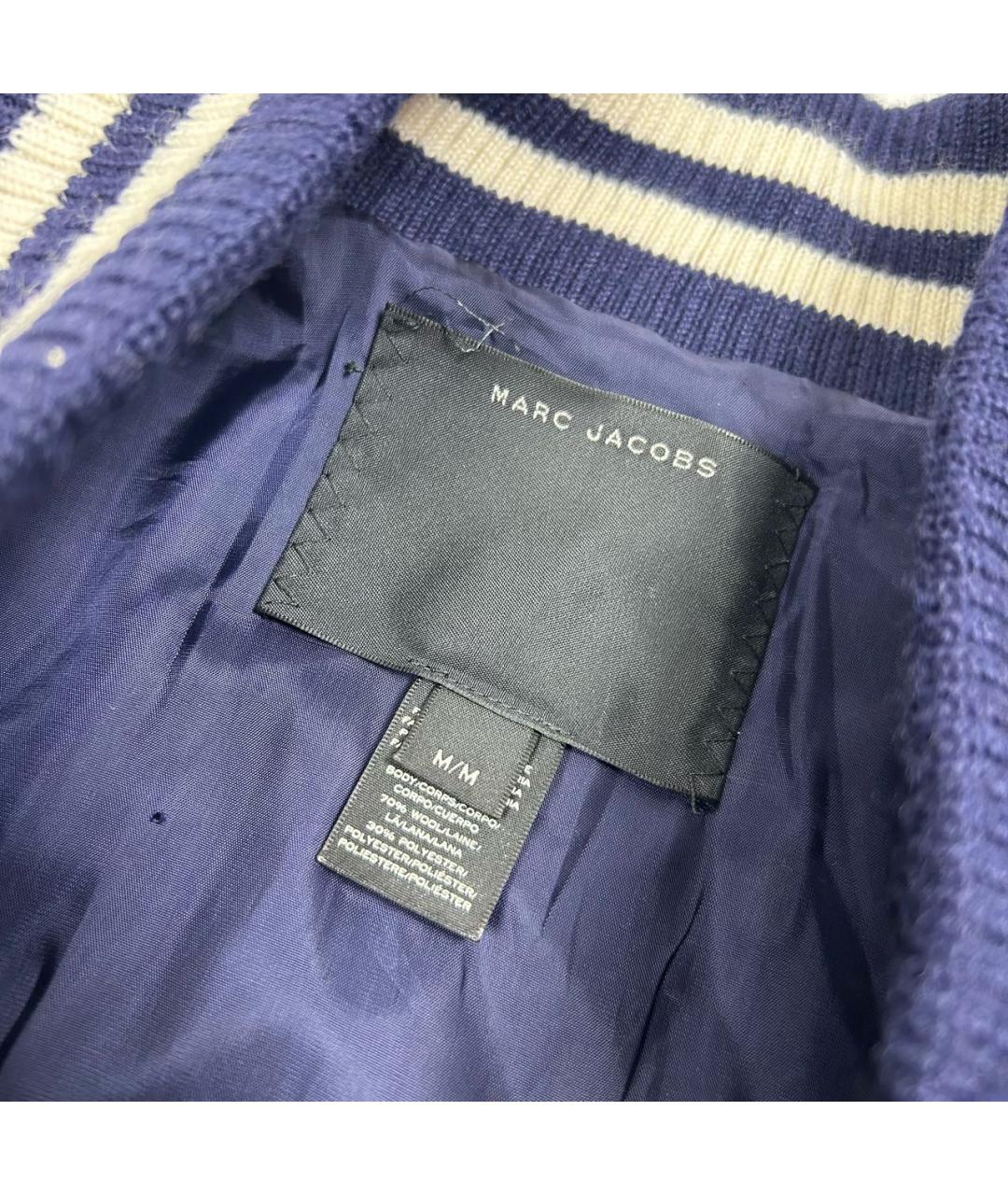 MARC BY MARC JACOBS Темно-синяя шерстяная куртка, фото 4