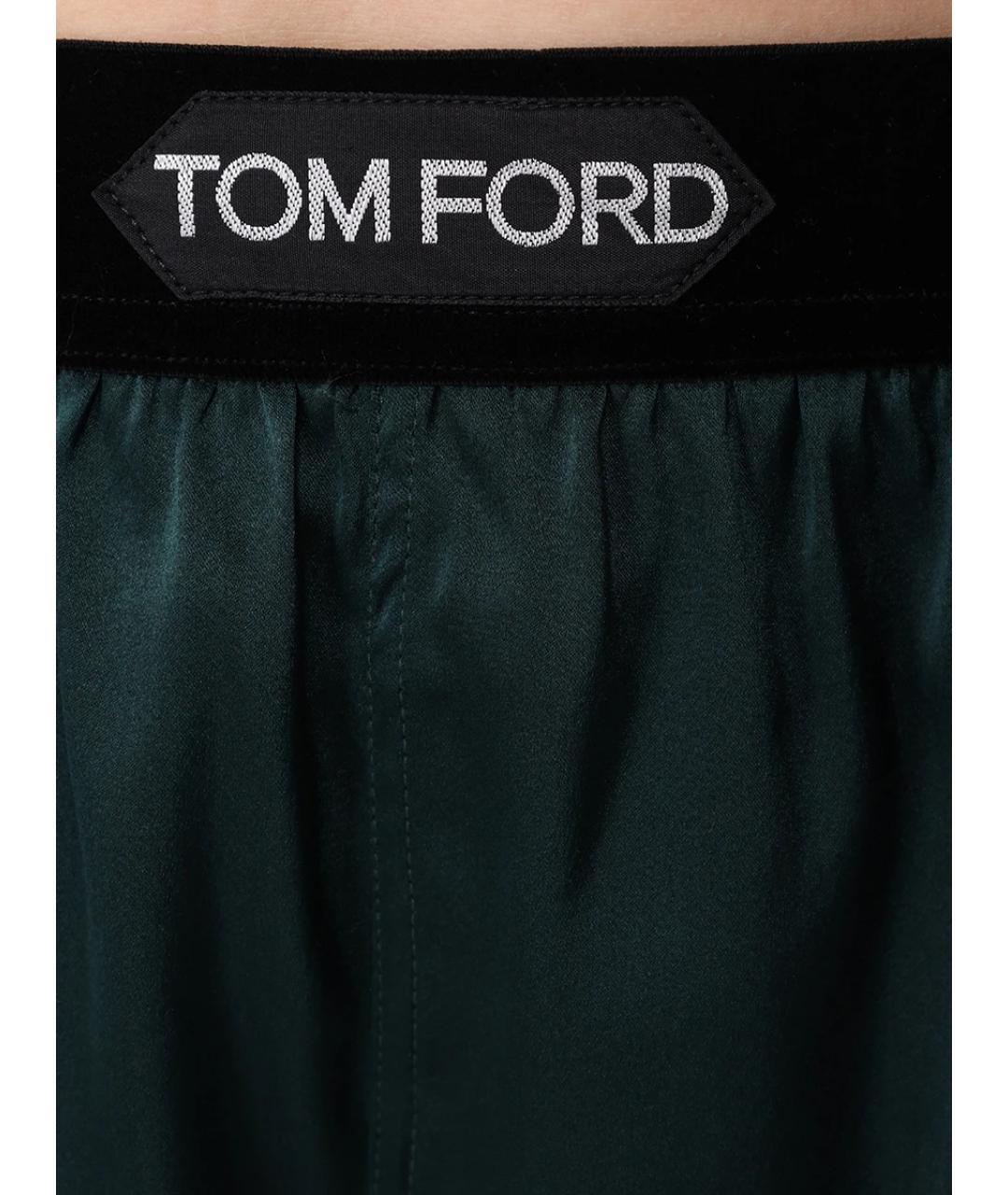 TOM FORD Зеленые шелковые шорты, фото 5