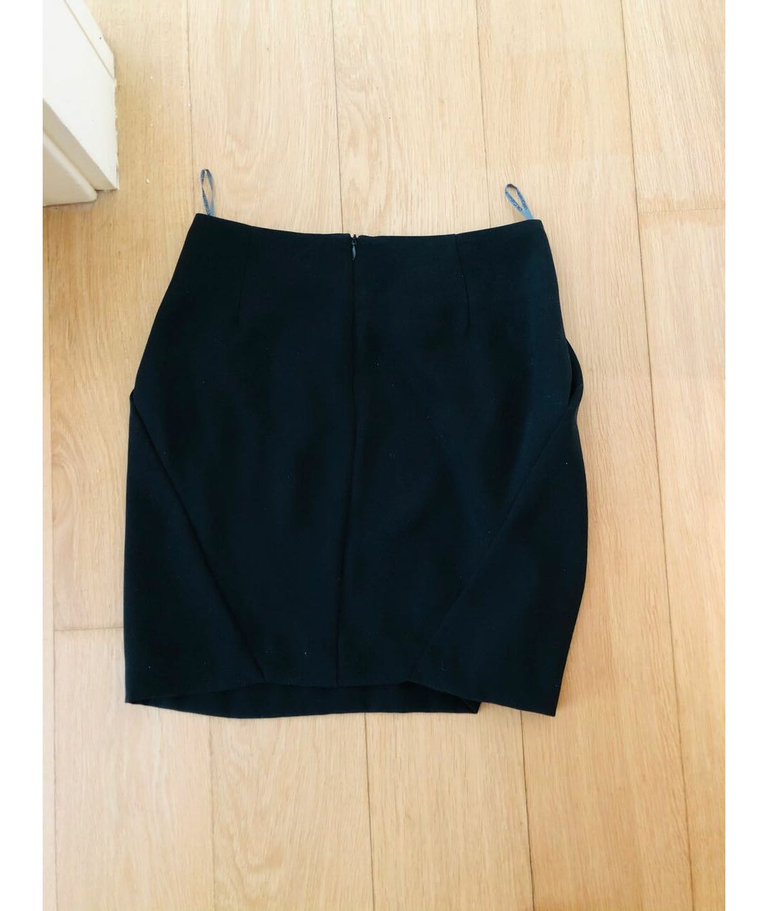 CALVIN KLEIN Черная полиэстеровая юбка мини, фото 2