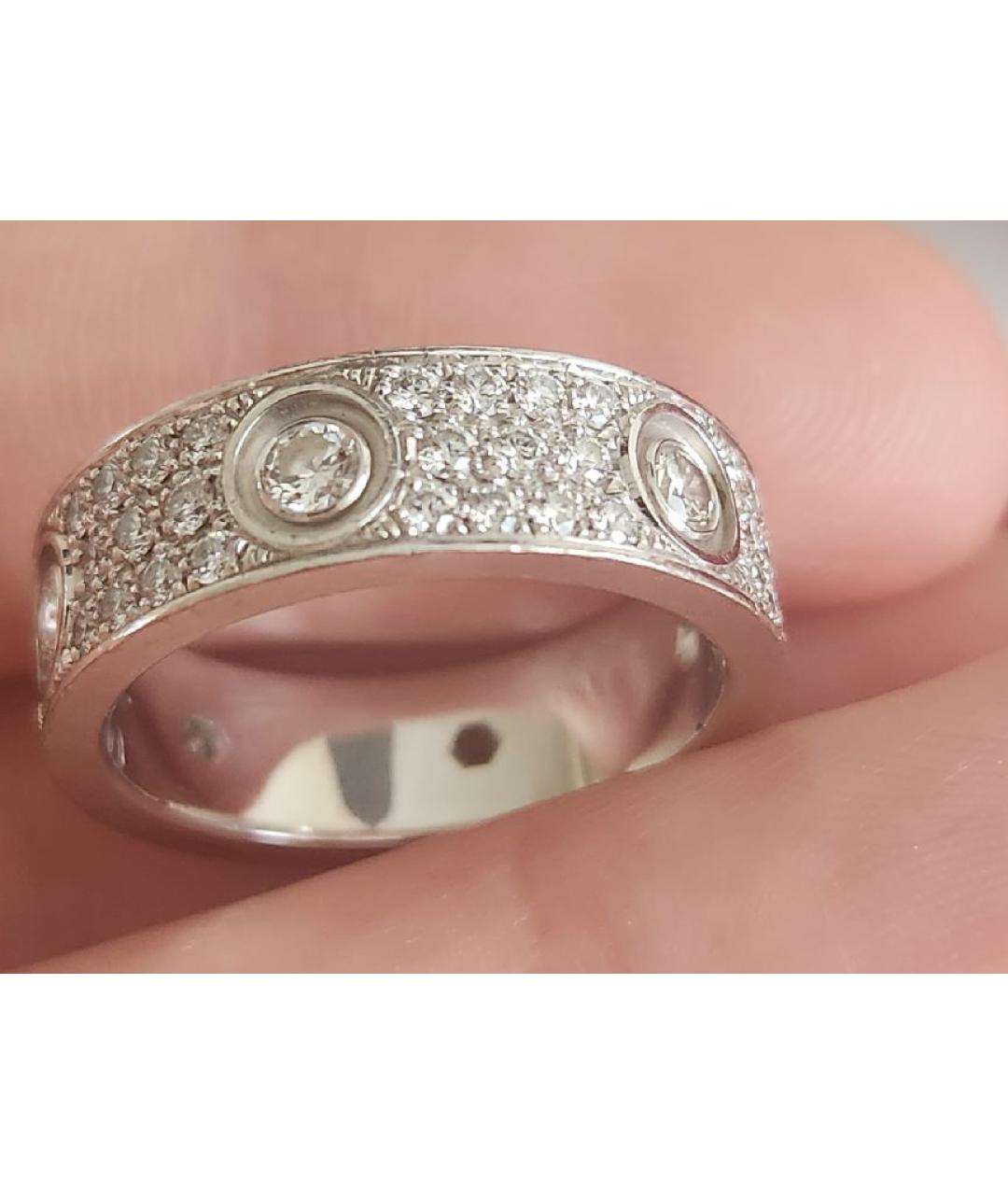 CARTIER Белое кольцо из белого золота, фото 2