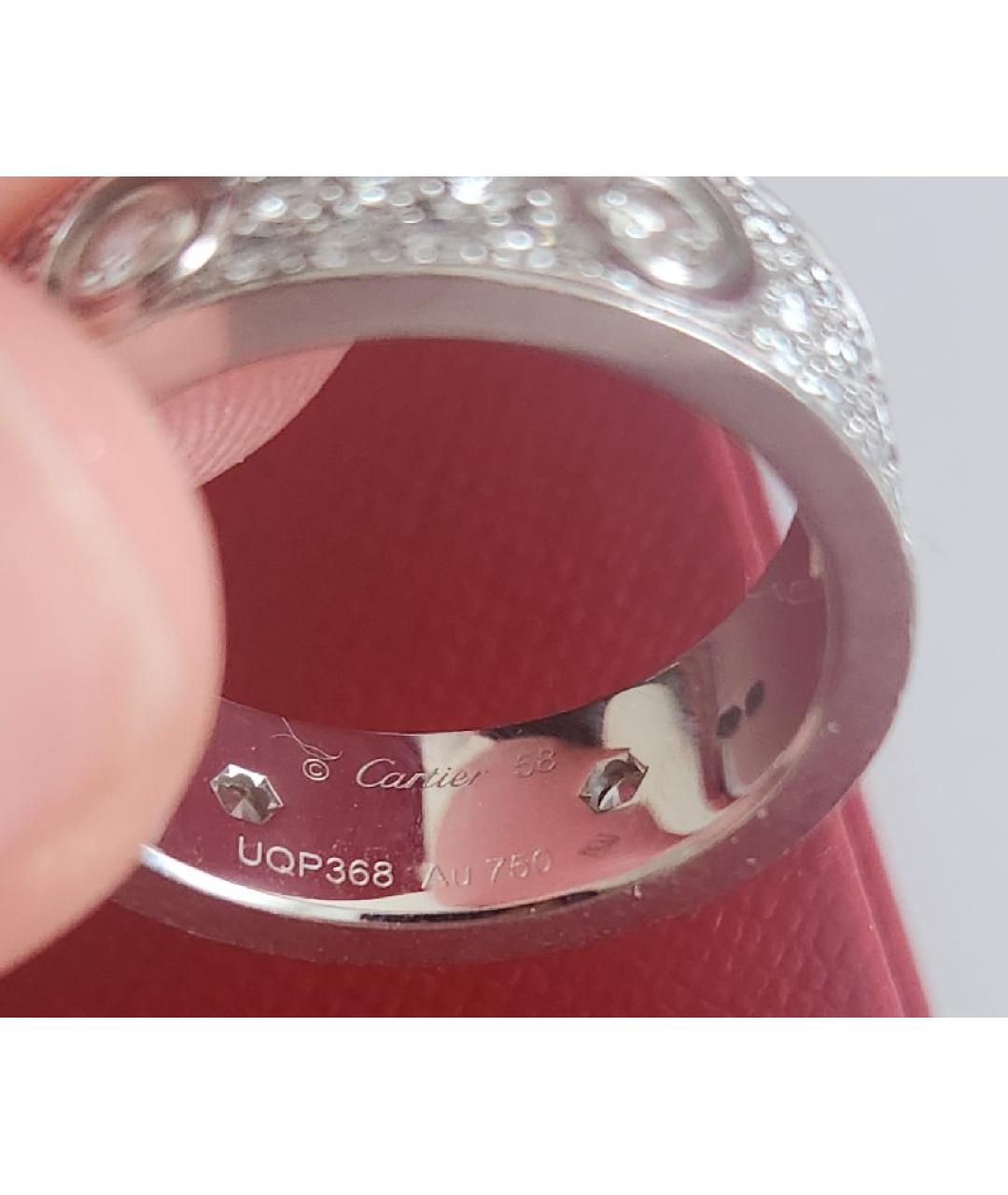 CARTIER Белое кольцо из белого золота, фото 4