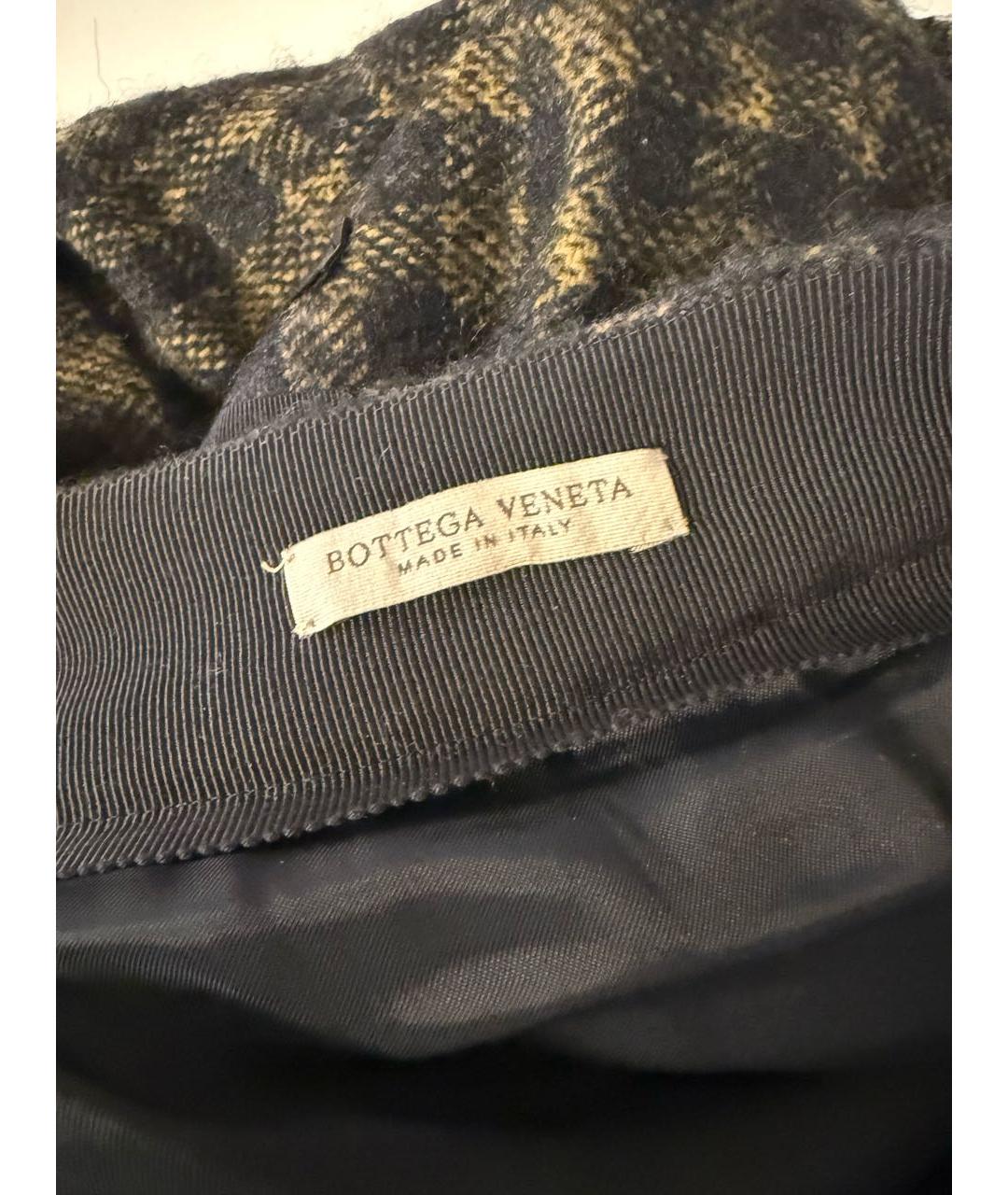 BOTTEGA VENETA Черная шерстяная юбка миди, фото 3