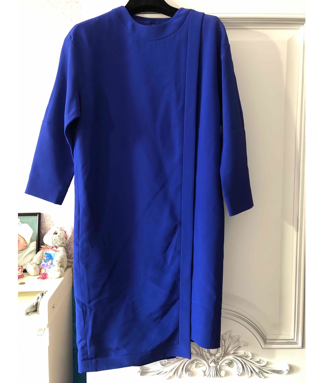 FENDI Синее вискозное коктейльное платье, фото 5