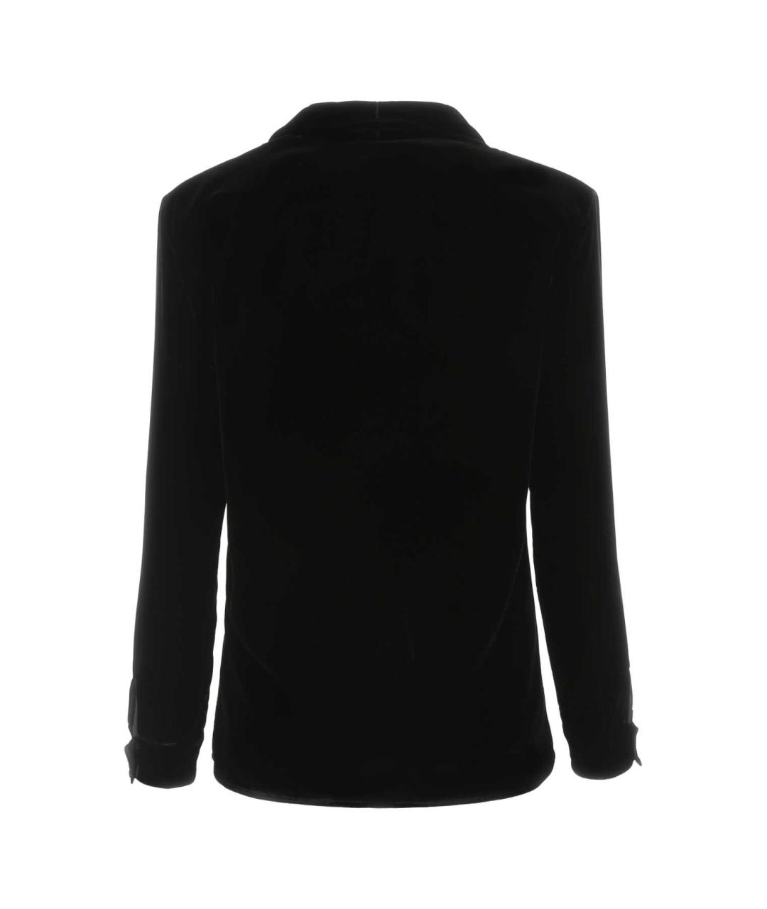 SAINT LAURENT Черная вискозная рубашка, фото 2