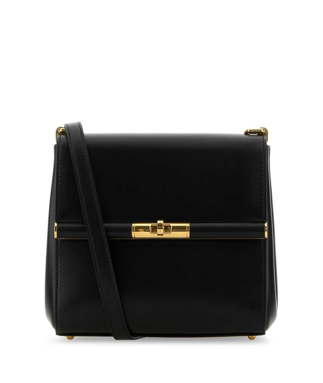 DOLCE&GABBANA Черная кожаная сумка через плечо, фото 1