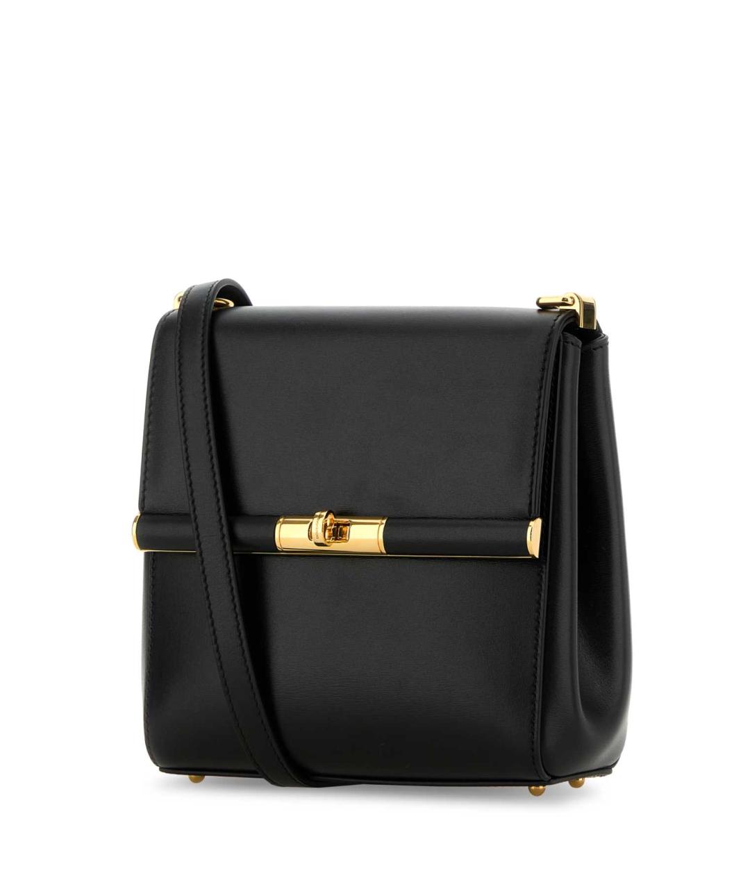 DOLCE&GABBANA Черная кожаная сумка через плечо, фото 2