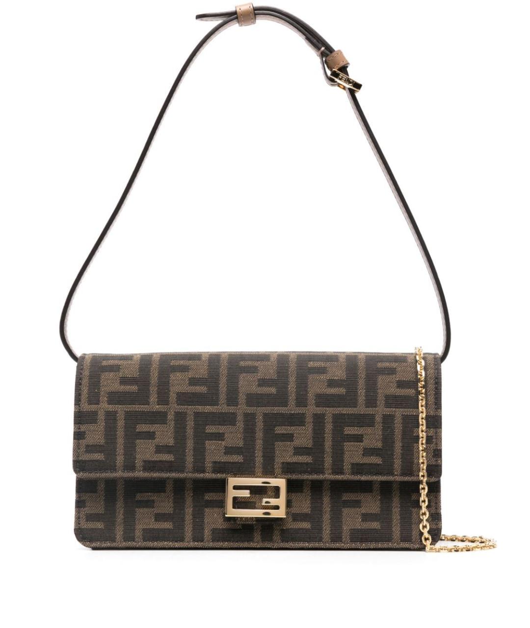 FENDI Коричневый кошелек, фото 1