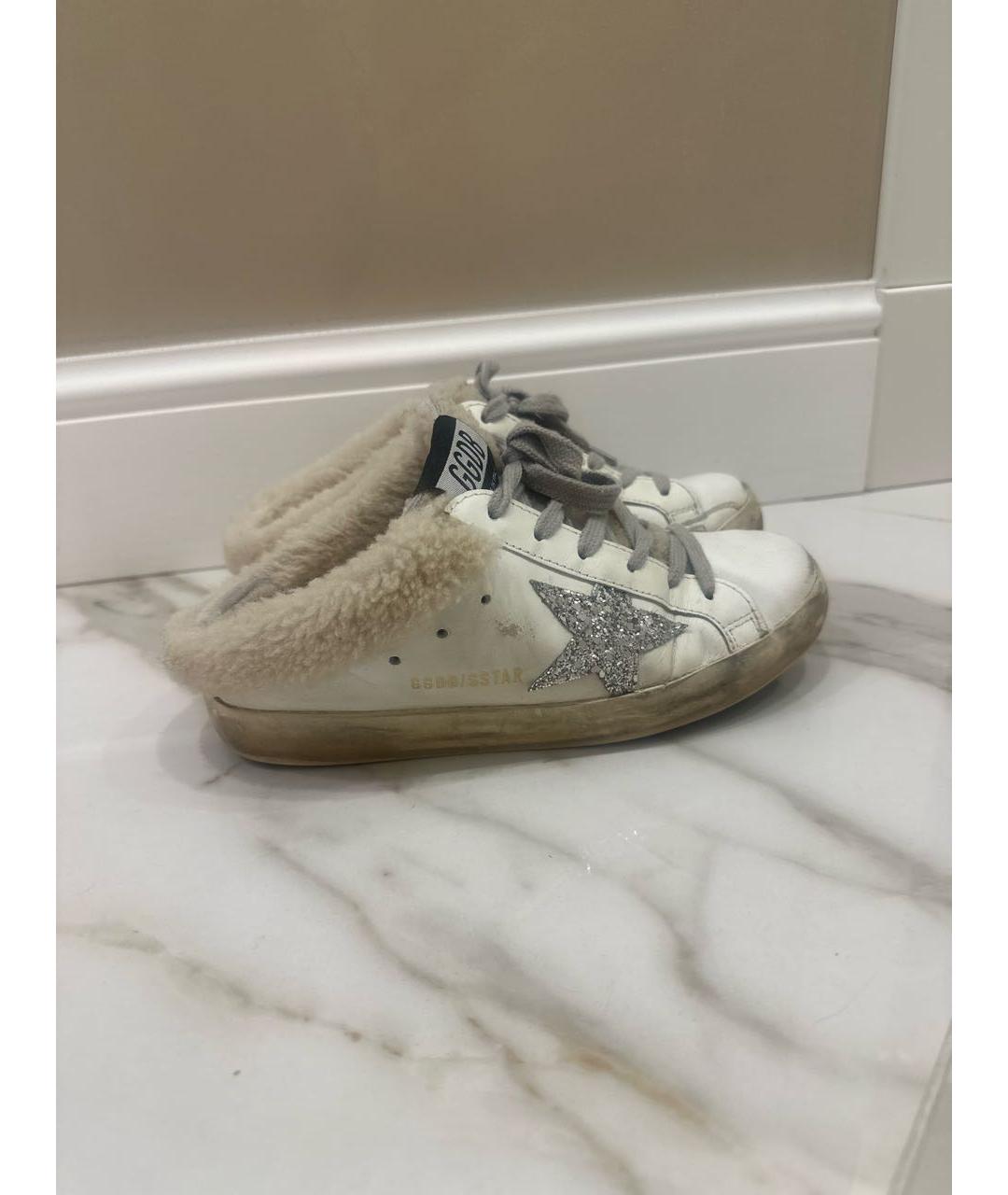 GOLDEN GOOSE DELUXE BRAND Белые кожаные кеды, фото 7