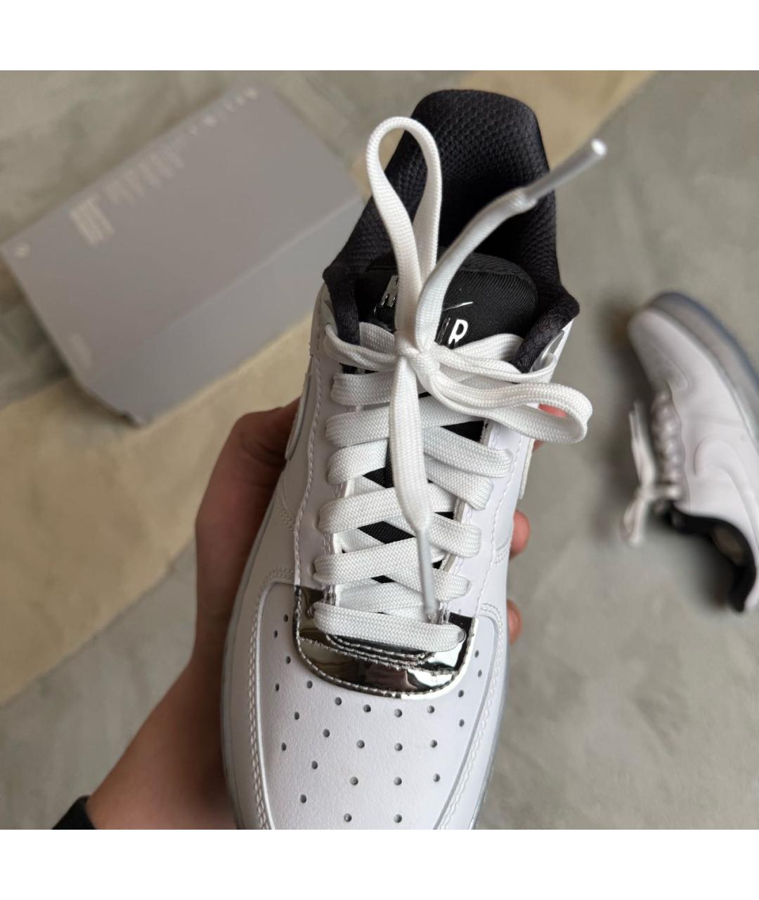 NIKE Белые кожаные кроссовки, фото 5