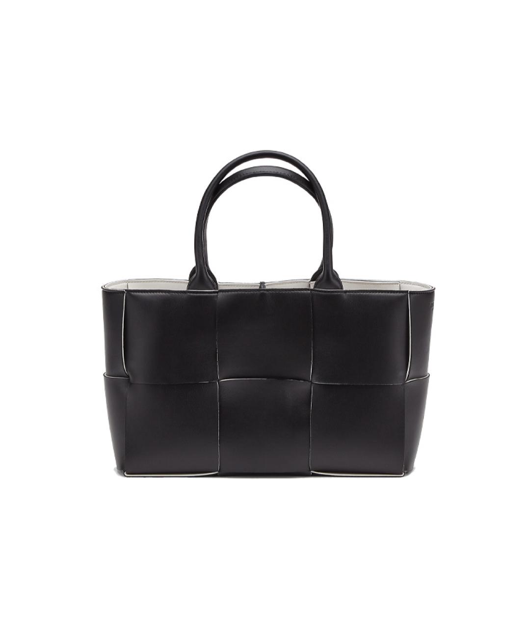 BOTTEGA VENETA Черная кожаная сумка через плечо, фото 1