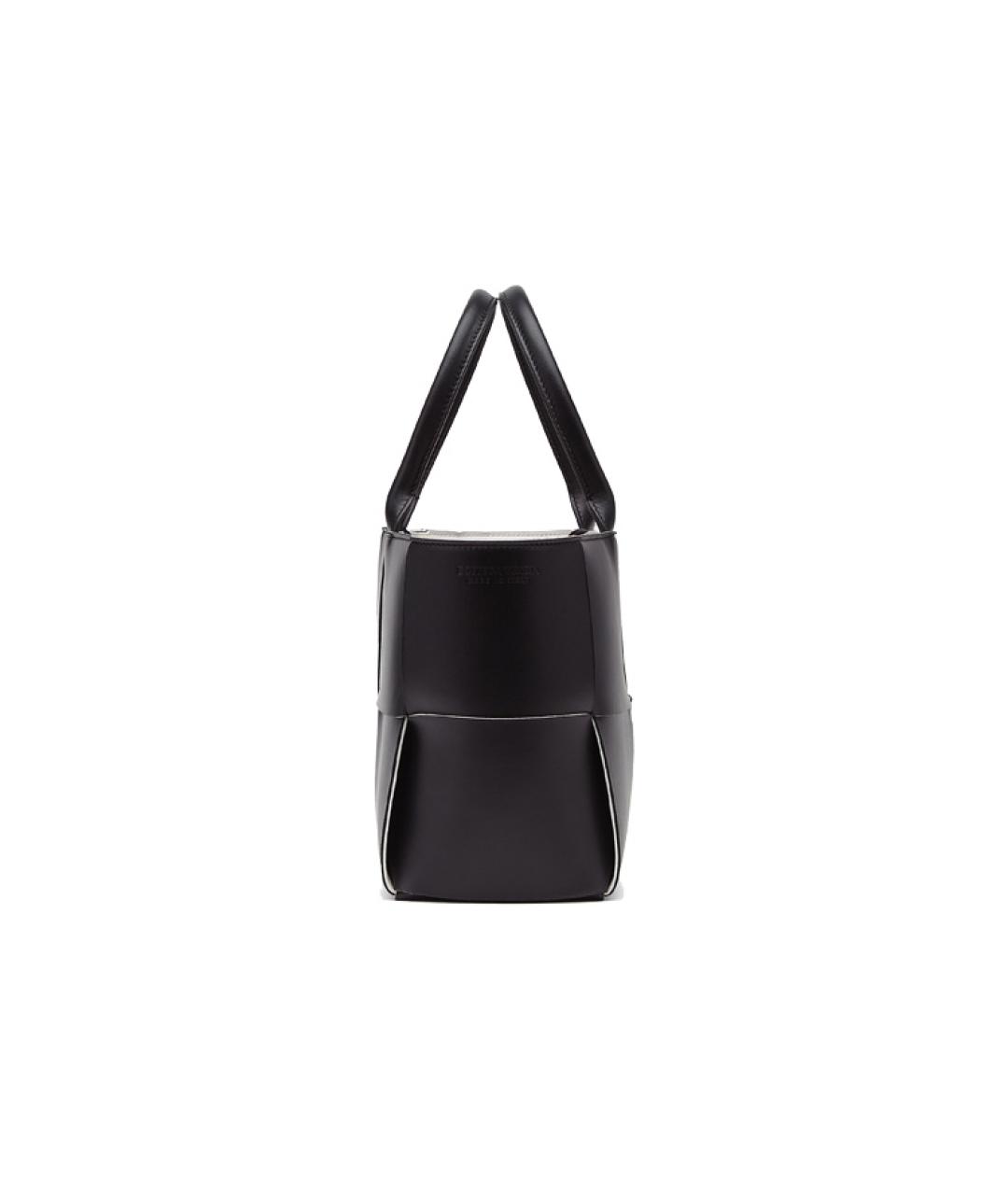 BOTTEGA VENETA Черная кожаная сумка через плечо, фото 2