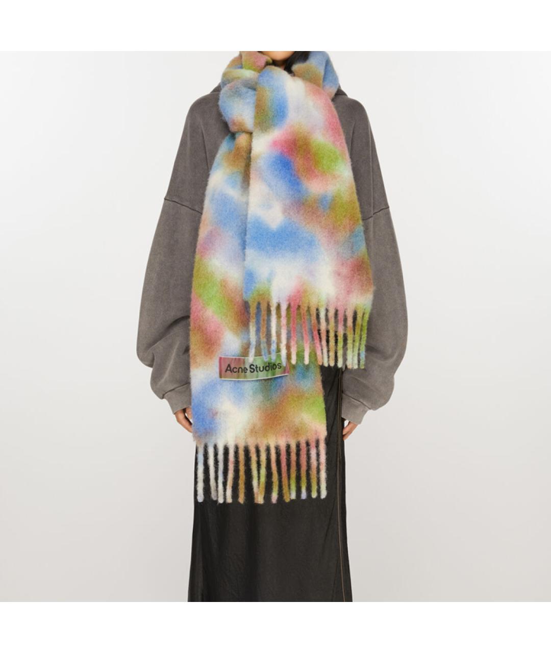 ACNE STUDIOS Мульти шерстяной шарф, фото 2