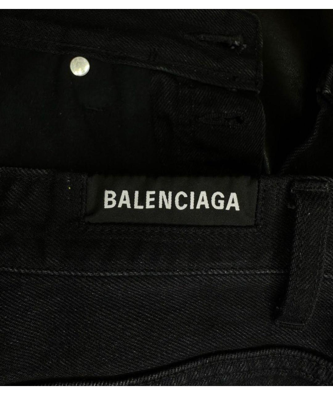 BALENCIAGA Черные прямые джинсы, фото 8