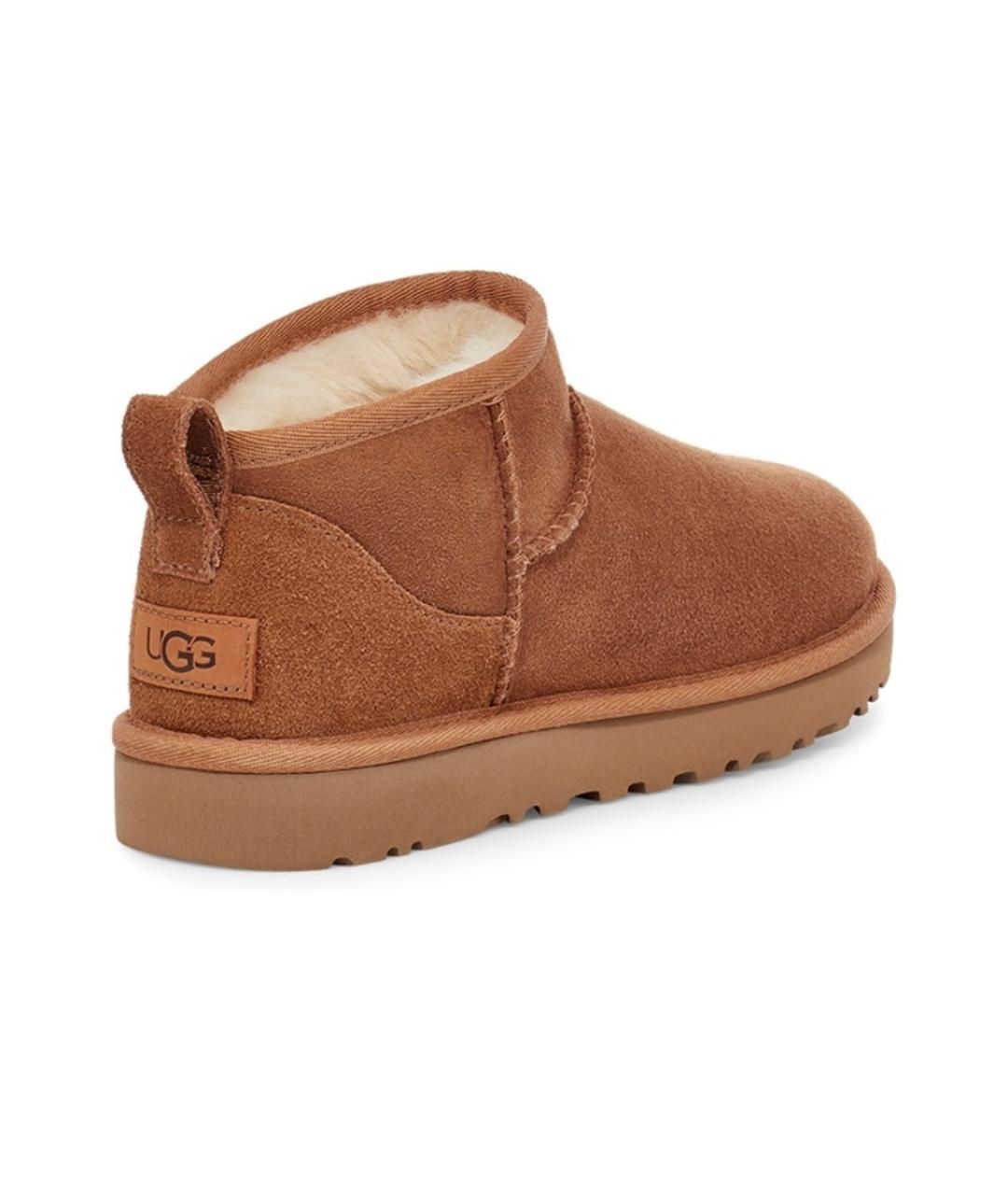 UGG AUSTRALIA Бежевые замшевые ботинки, фото 3