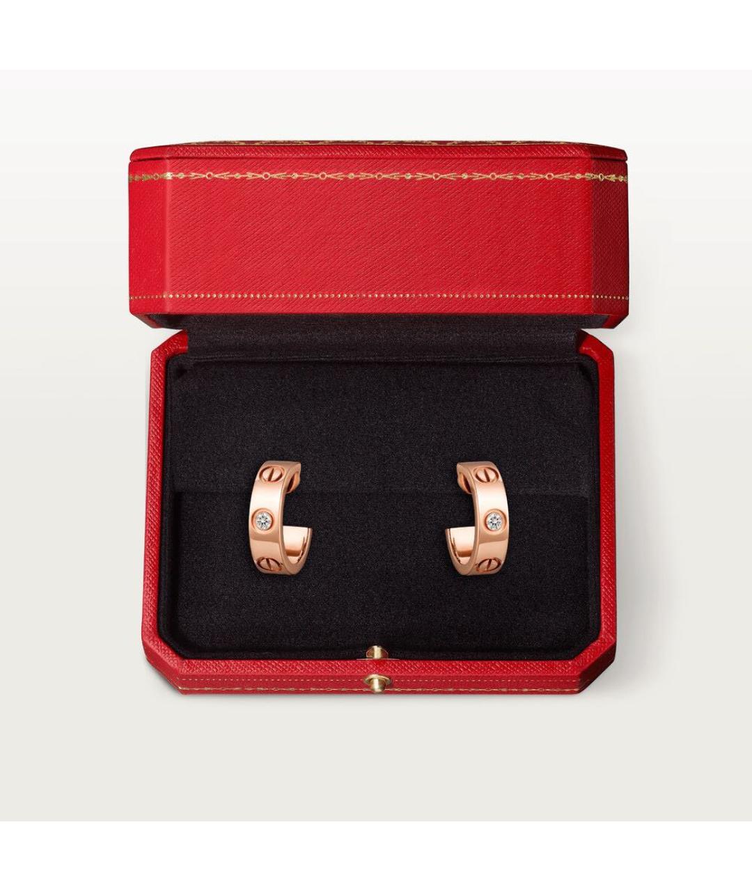 CARTIER Золотые серьги из розового золота, фото 5