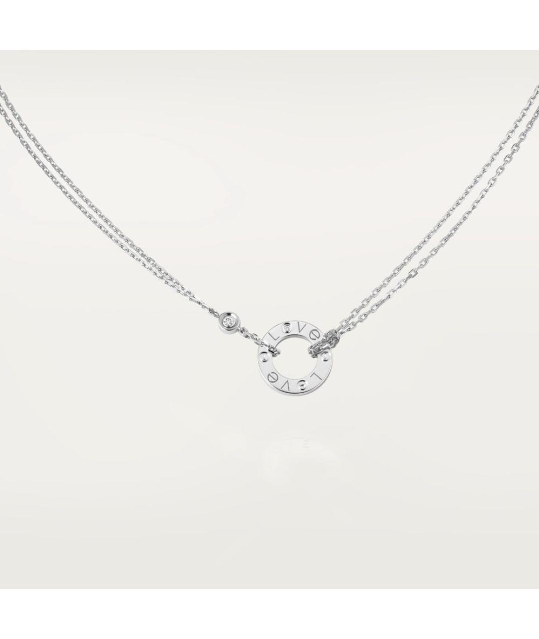 CARTIER Серебряное колье из белого золота, фото 7