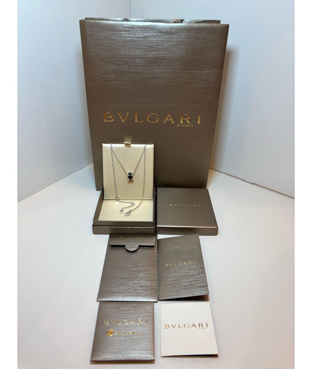 BVLGARI Черное серебряное колье, фото 4