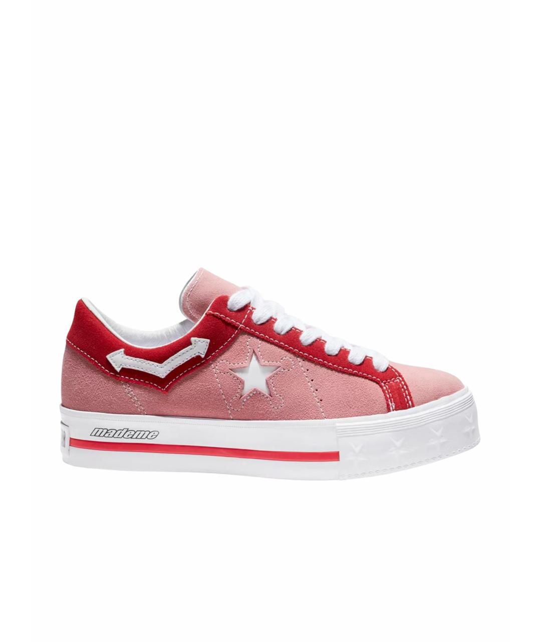 CONVERSE Коралловые кожаные кеды, фото 1