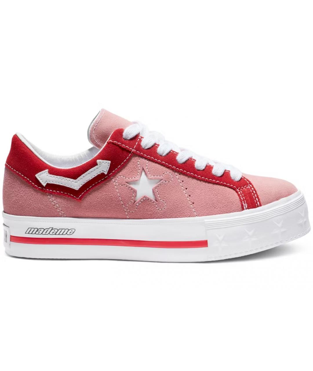 CONVERSE Коралловые кожаные кеды, фото 7