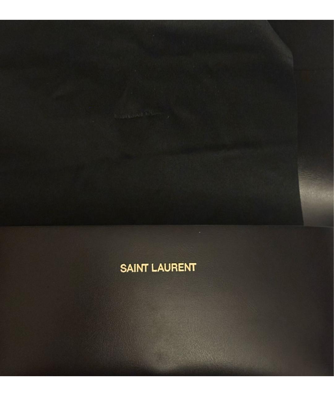 SAINT LAURENT Черные пластиковые солнцезащитные очки, фото 5