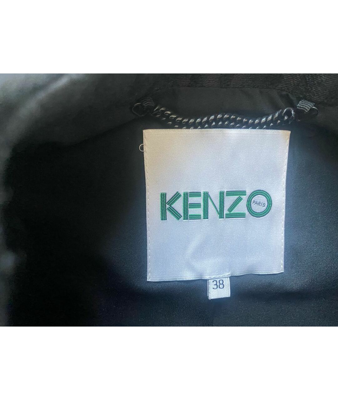 KENZO Черное хлопковое пальто, фото 2