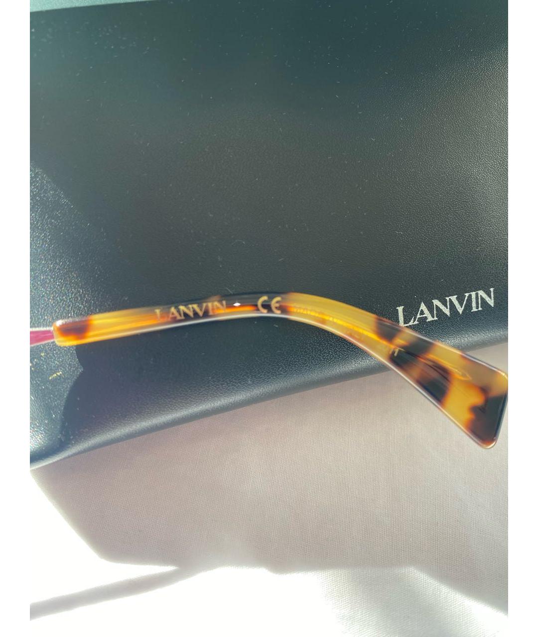 LANVIN Серебряные металлические солнцезащитные очки, фото 6