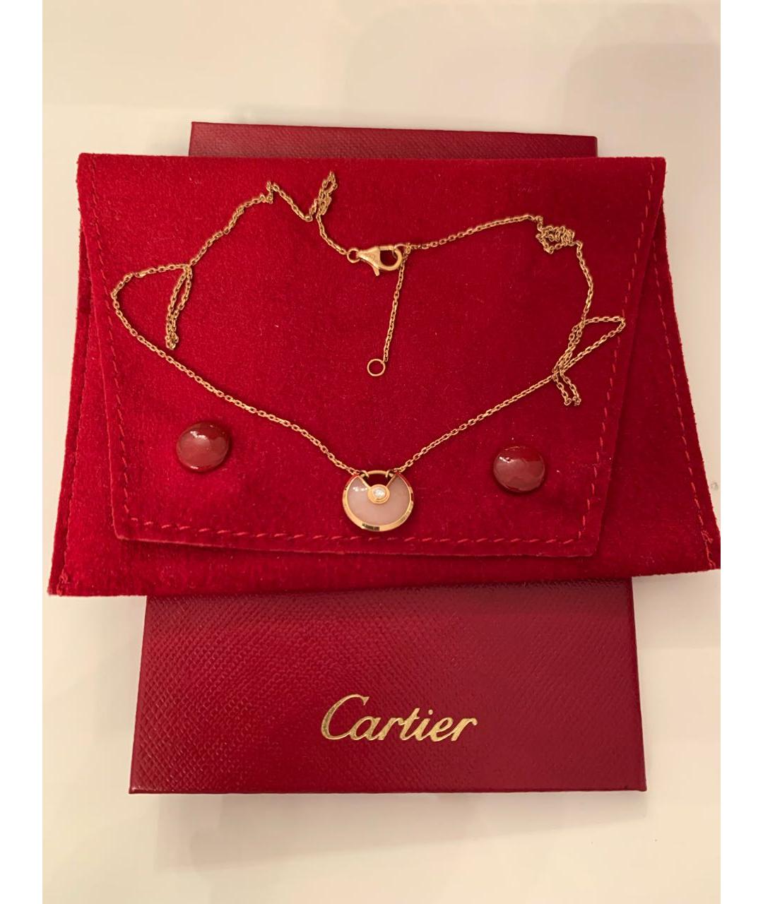 CARTIER Розовая подвеска из желтого золота, фото 2