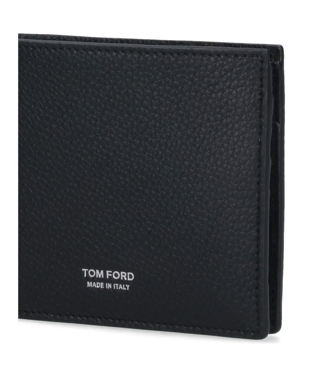 TOM FORD Черный кожаный кошелек, фото 5