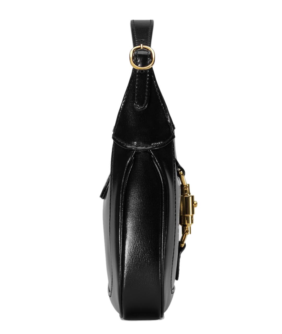 GUCCI Черная кожаная сумка с короткими ручками, фото 3