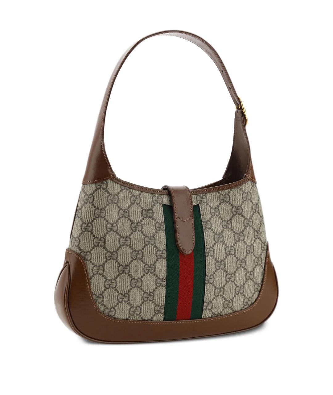 GUCCI Бежевая тканевая сумка тоут, фото 2