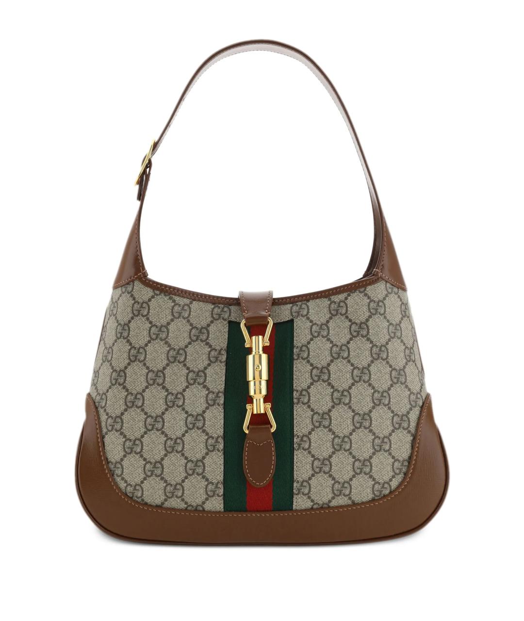 GUCCI Бежевая тканевая сумка тоут, фото 1