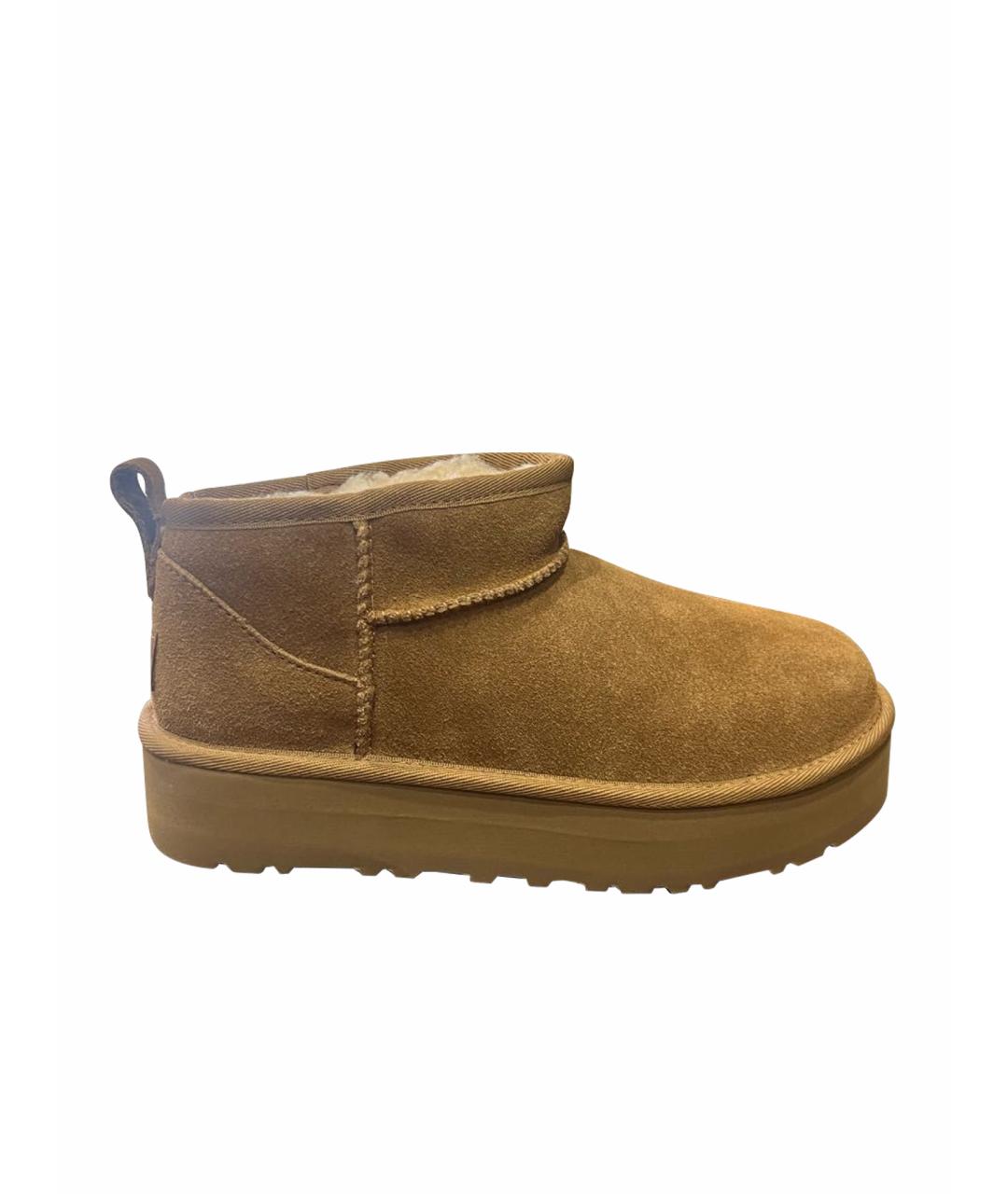 UGG AUSTRALIA Бежевые замшевые ботинки, фото 1