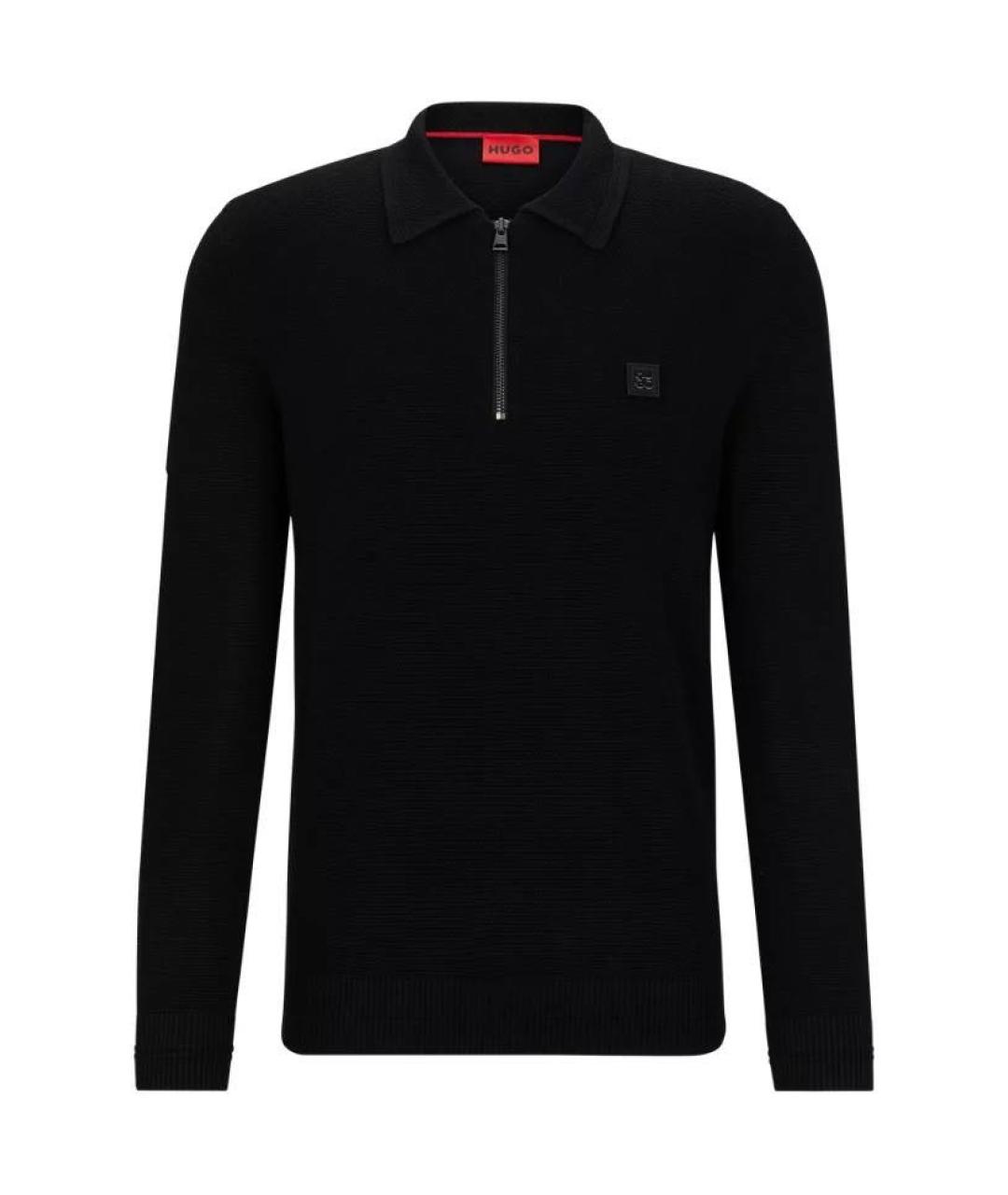 HUGO BOSS Черный хлопковый джемпер / свитер, фото 6