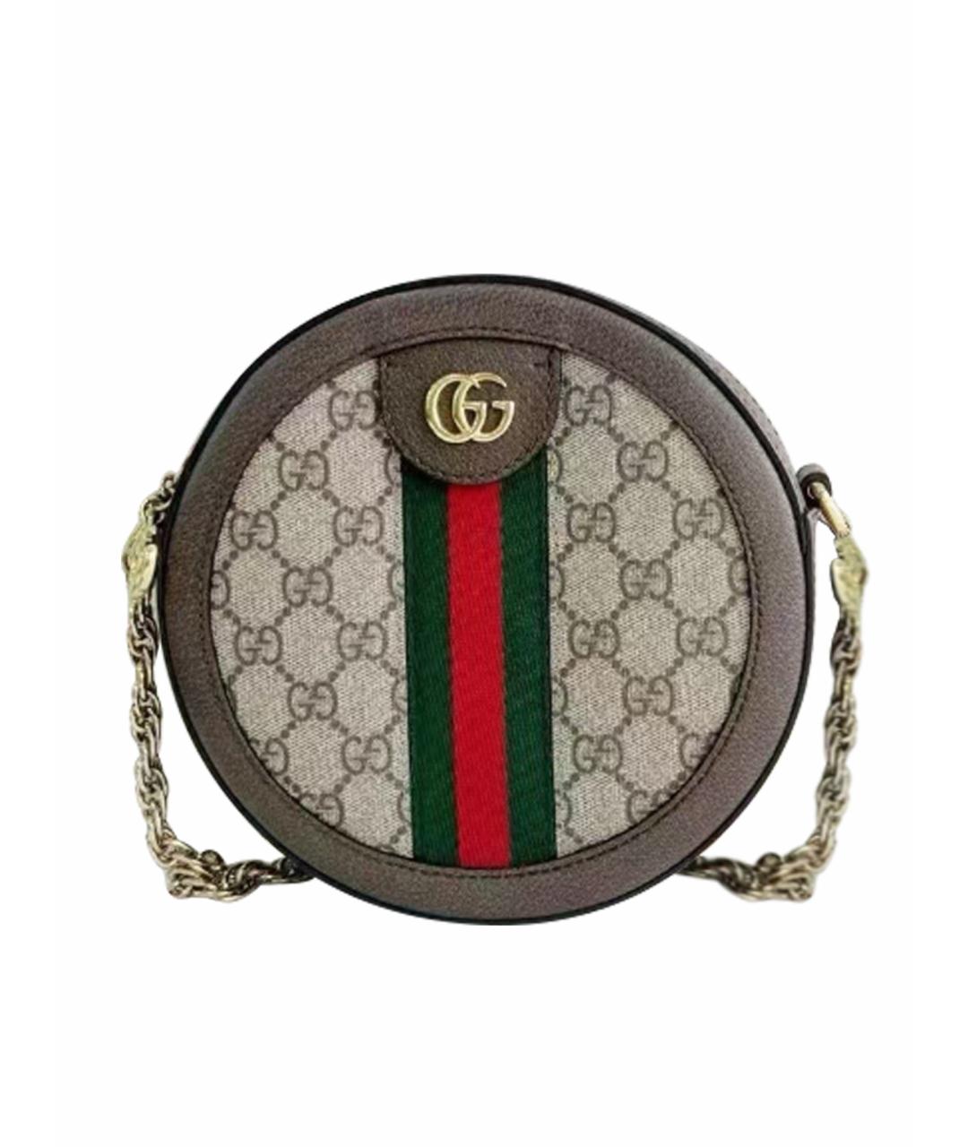 GUCCI Бежевая деним сумка через плечо, фото 1