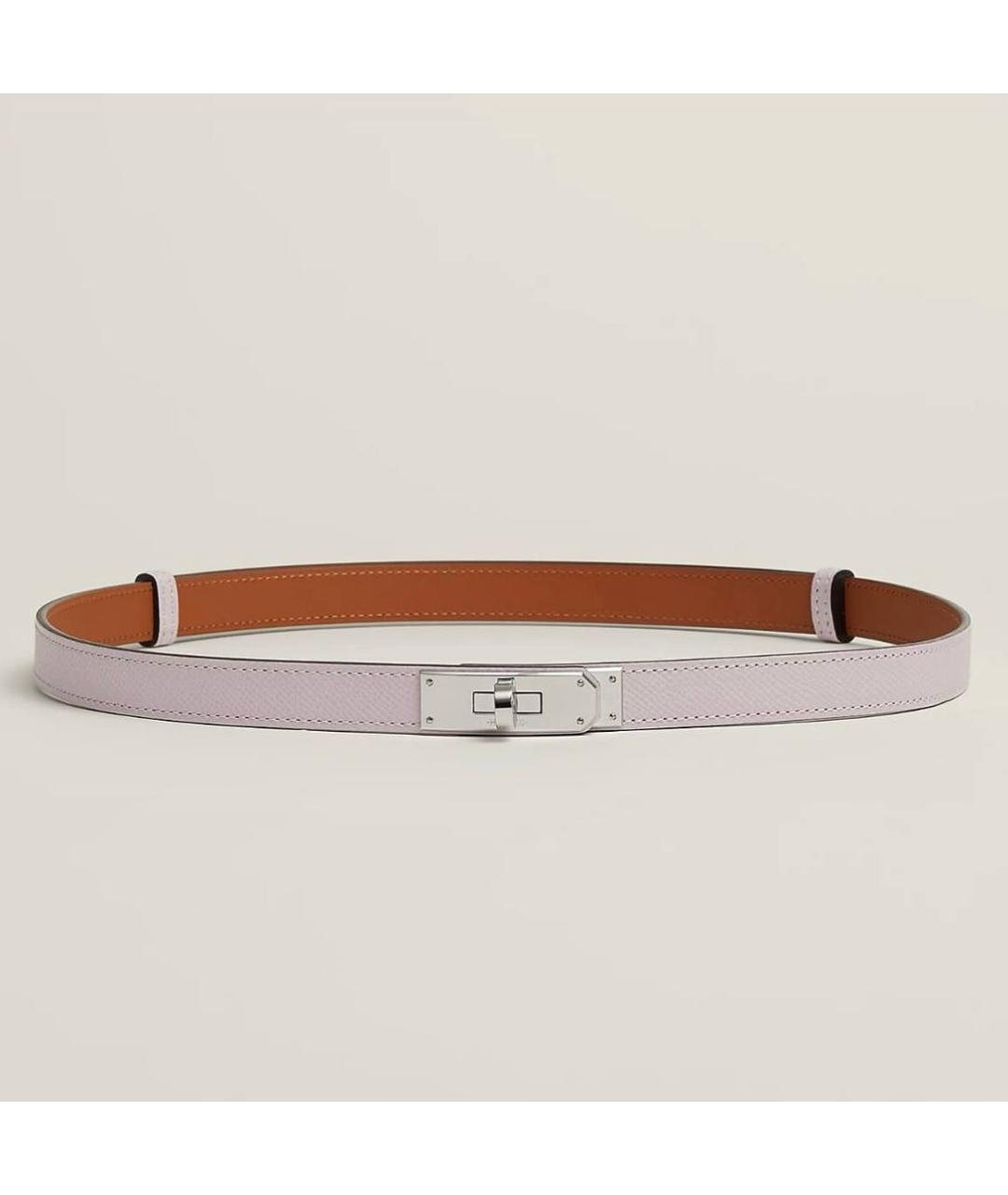 HERMES Розовый кожаный ремень, фото 5