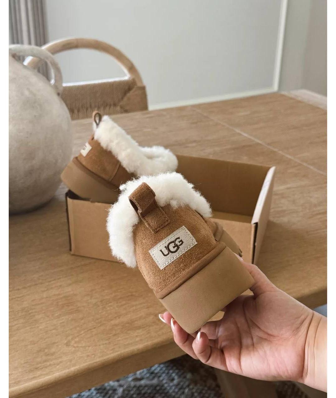 UGG AUSTRALIA Коричневые замшевые ботинки, фото 6